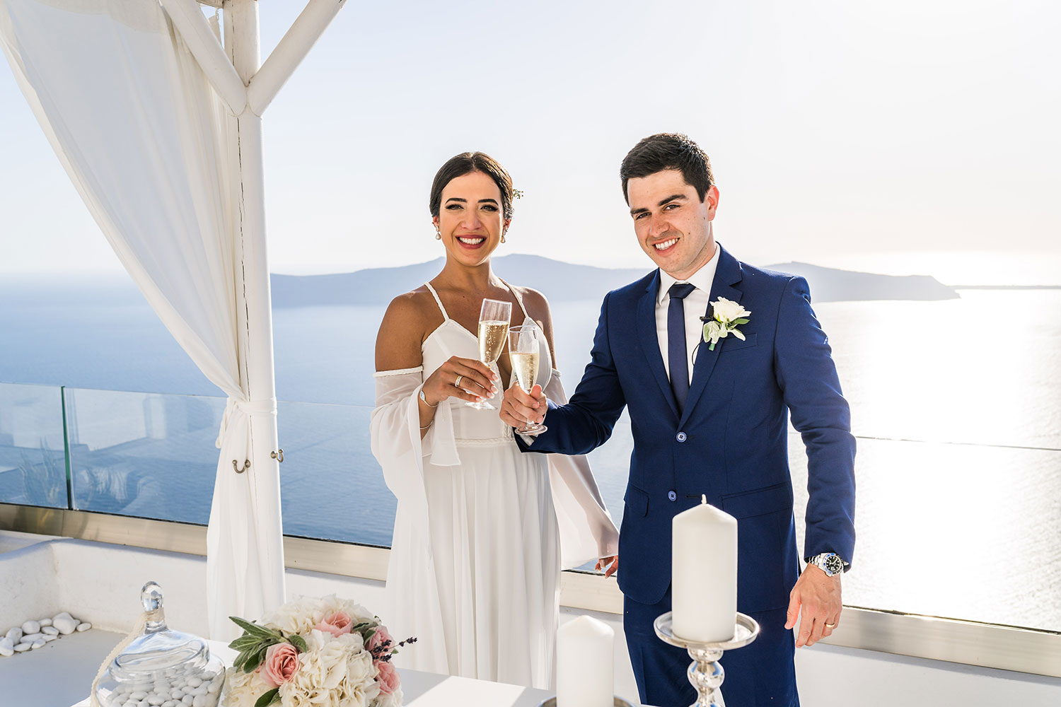 Casamento de Anelize e Fabio em Santorini