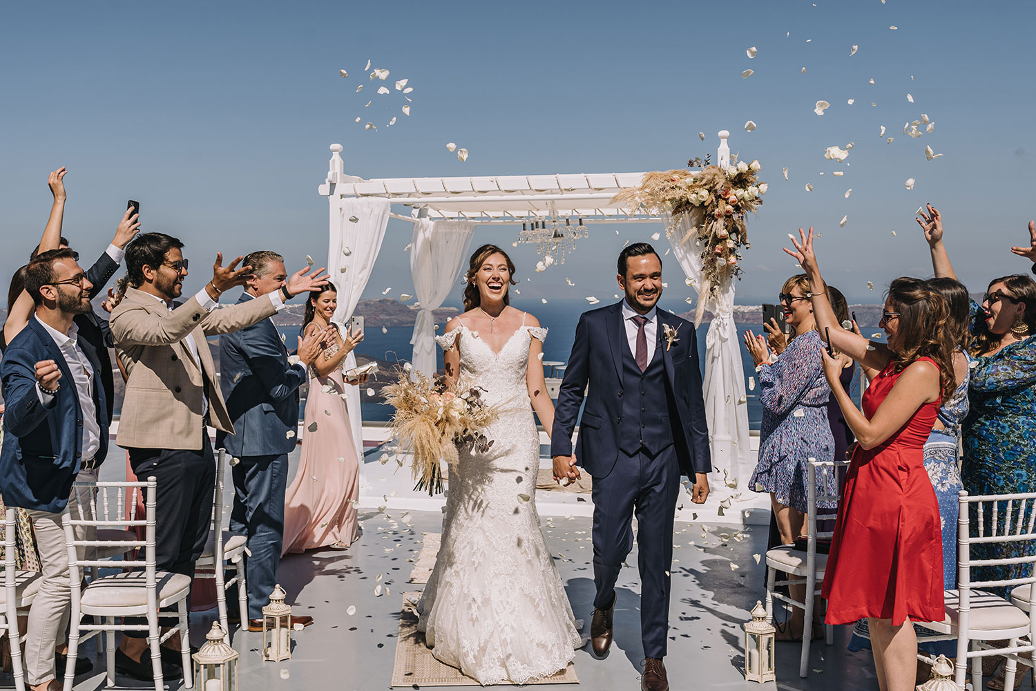 Casamento de Thais e Rodolfo em Santorini