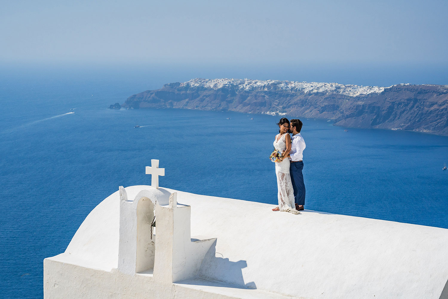 Casamento de Thais e Rodolfo em Santorini