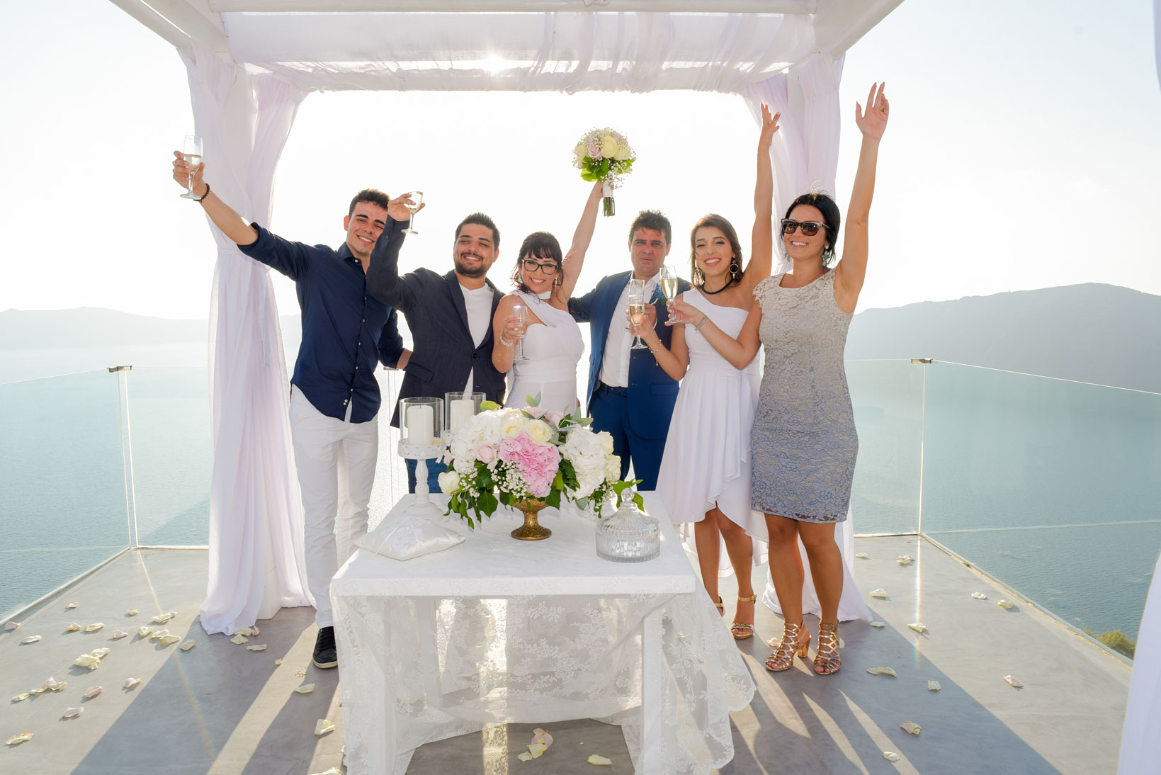 Casamento de Simone e Paulo em Santorini
