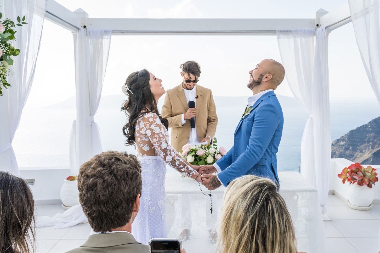 Casamento de Vanessa e Gabriel em Santorini