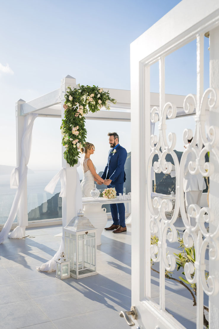 Casamento de Vanele e Alan em Santorini