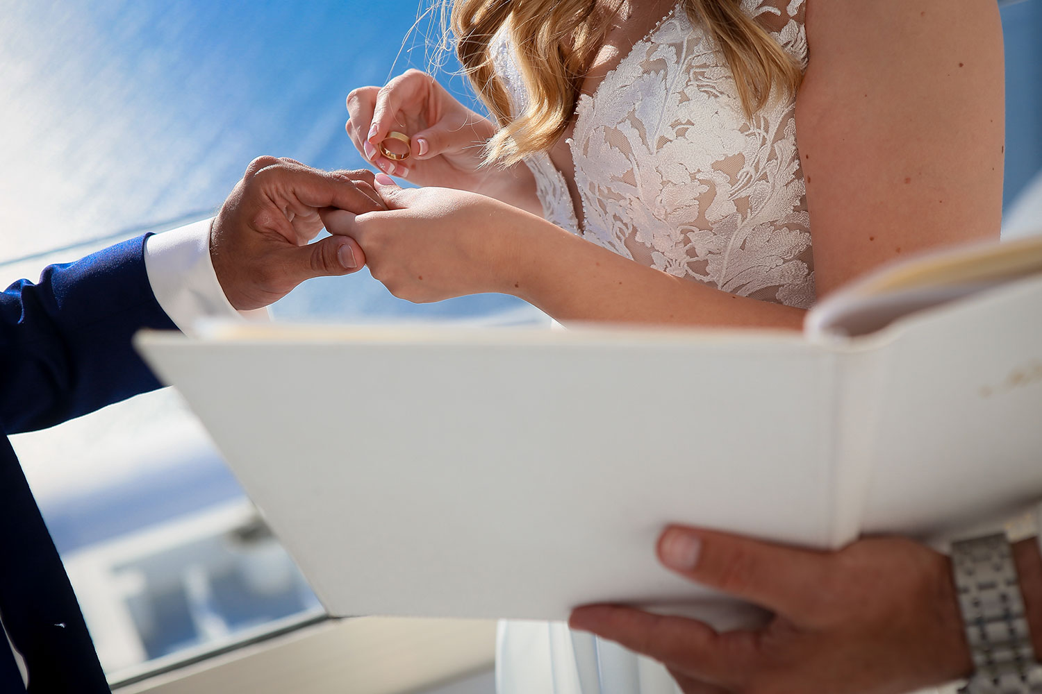 Casamento de Arícia e Daniel em Santorini