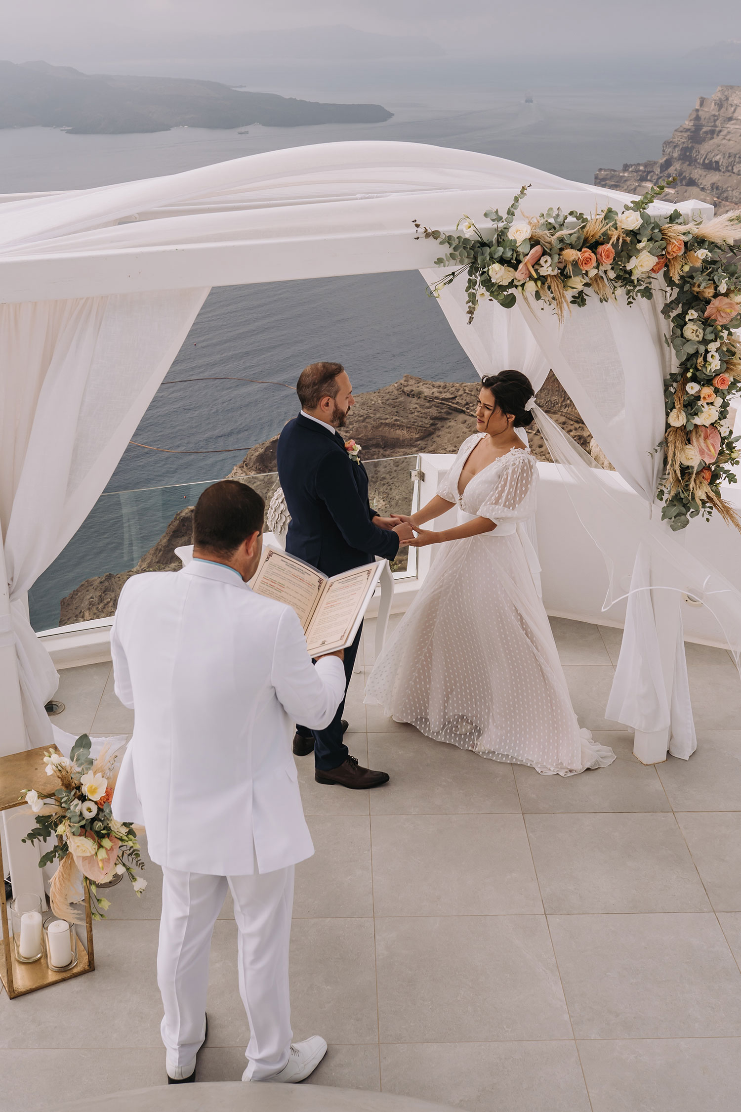 Casamento de Thais e Rodolfo em Santorini