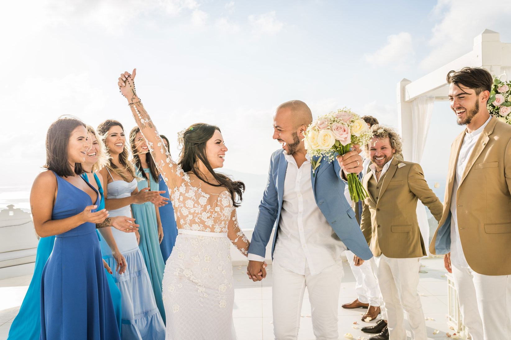 Casamento de Vanessa e Gabriel em Santorini