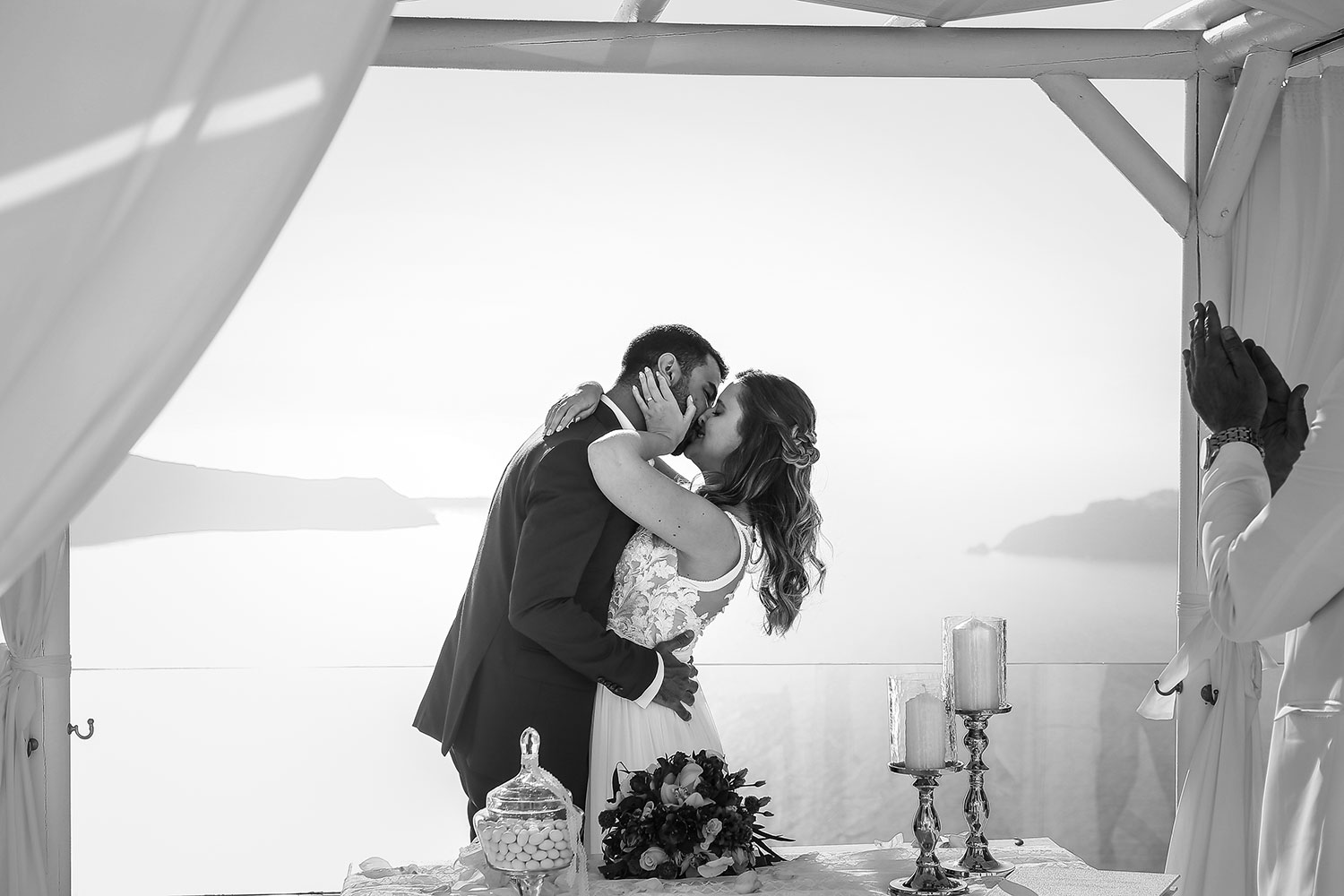 Casamento de Arícia e Daniel em Santorini