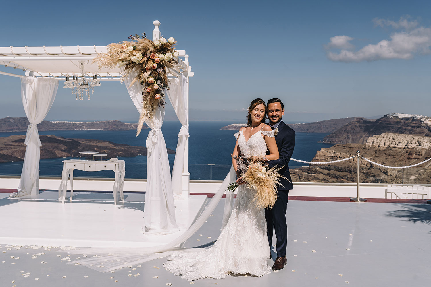 Casamento de Thais e Rodolfo em Santorini
