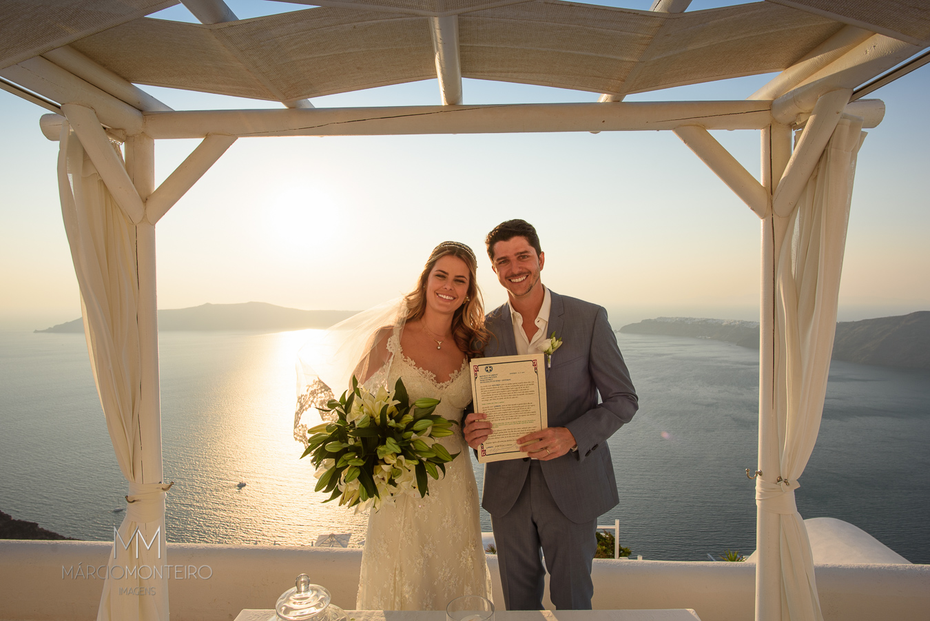 Casamento de Eduarda e Gabriel em Santorini