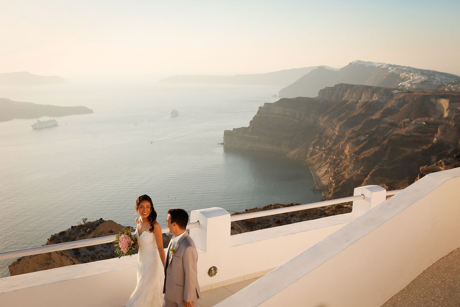 Casamento de Denise e Alessandri em Santorini