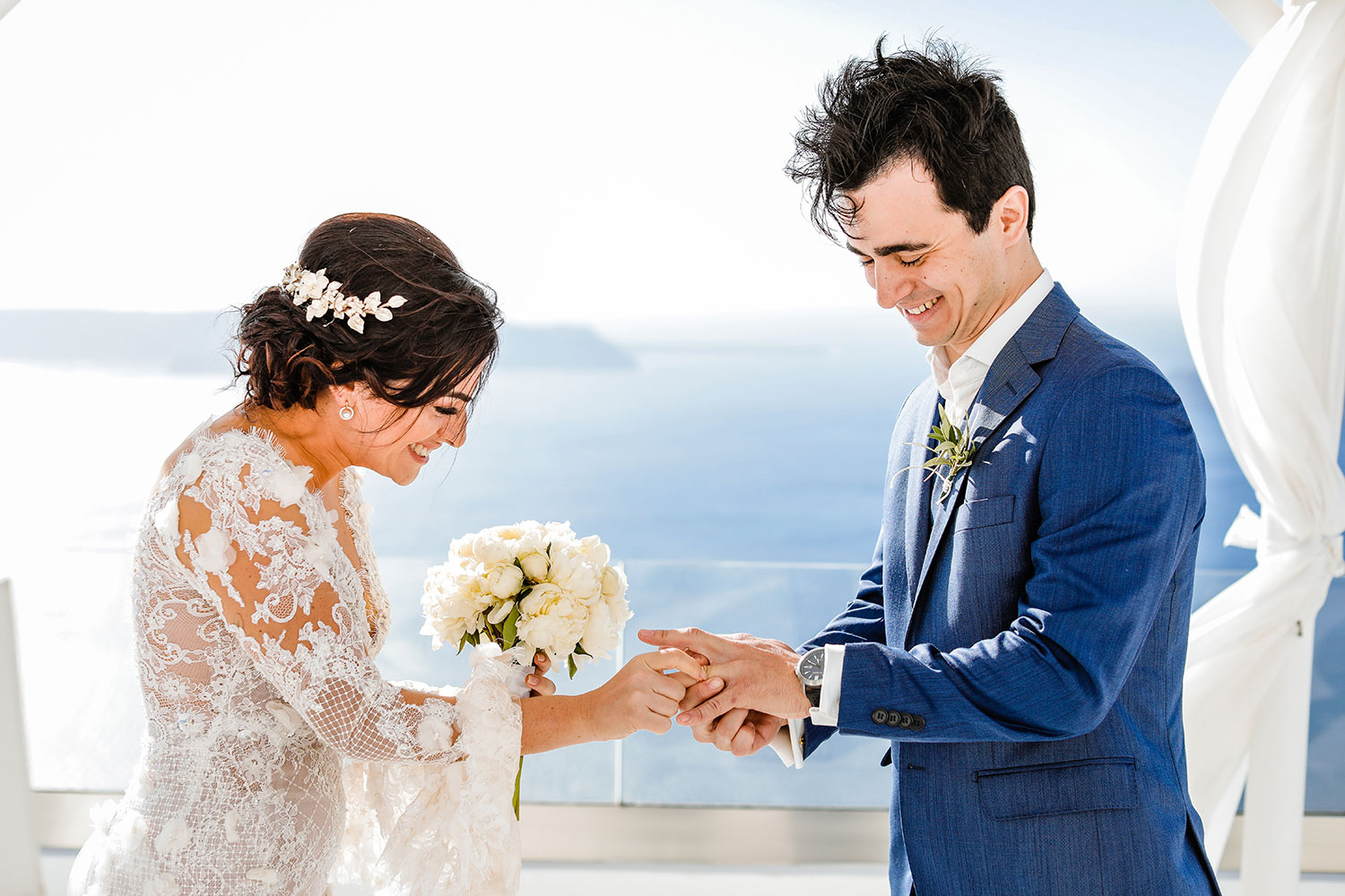 Casamento de Amanda e Alexandre em Santorini