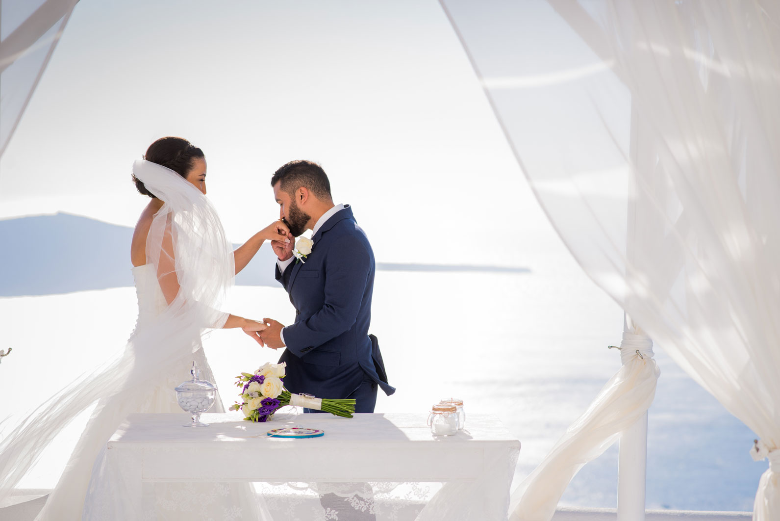 Casamento de Juliana e Renato em Santorini