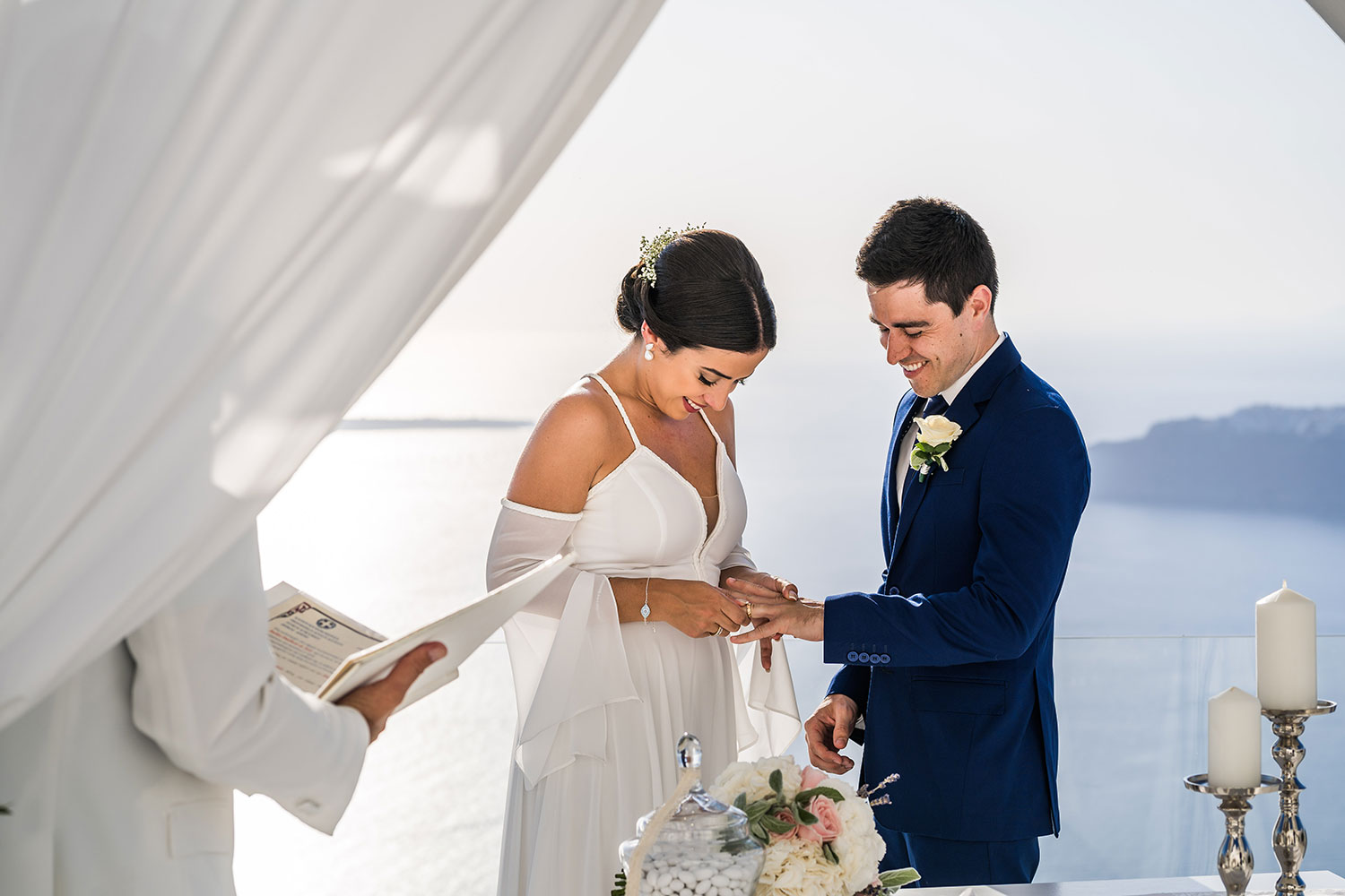 Casamento de Anelize e Fabio em Santorini