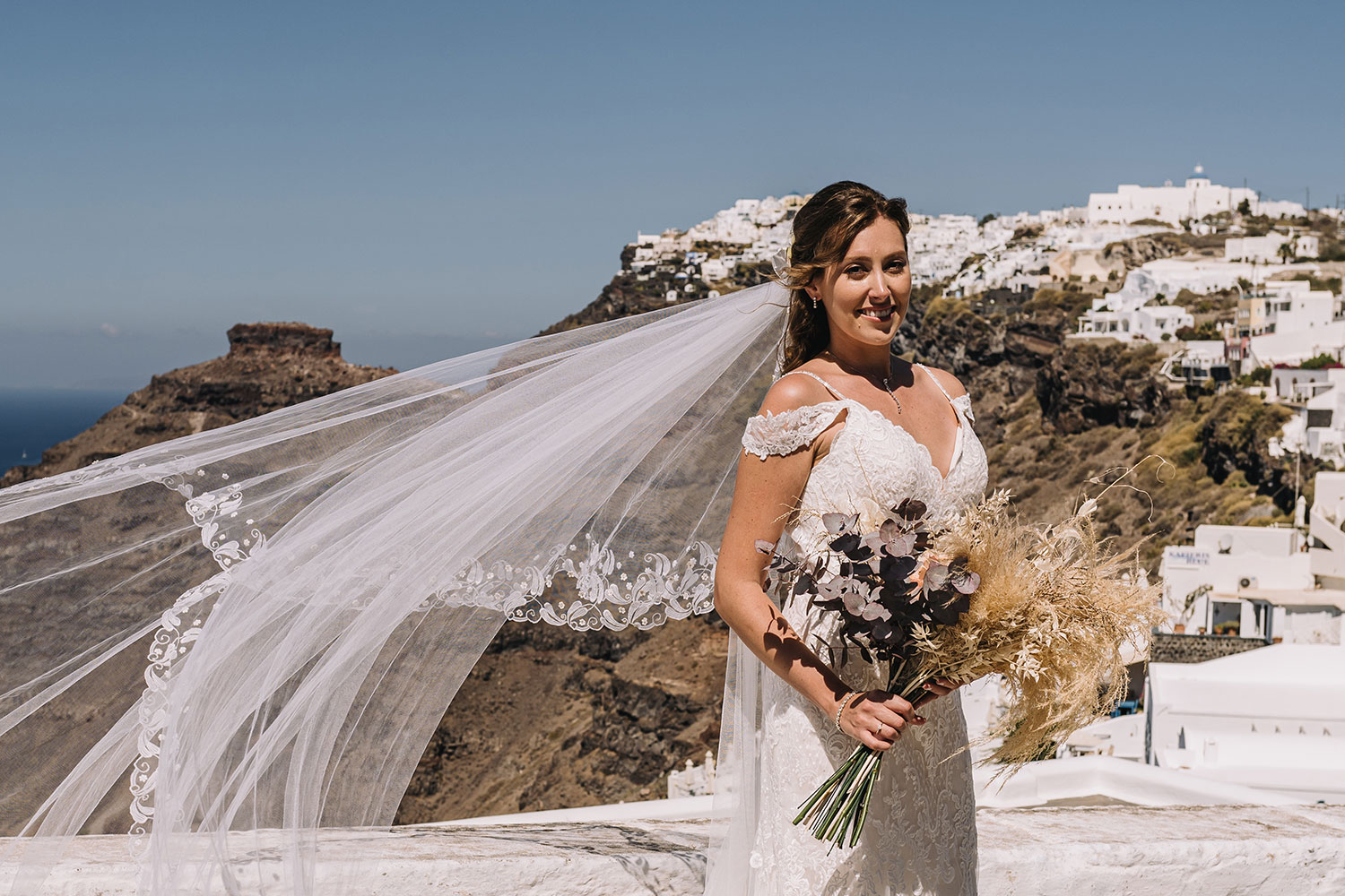 Casamento de Thais e Rodolfo em Santorini
