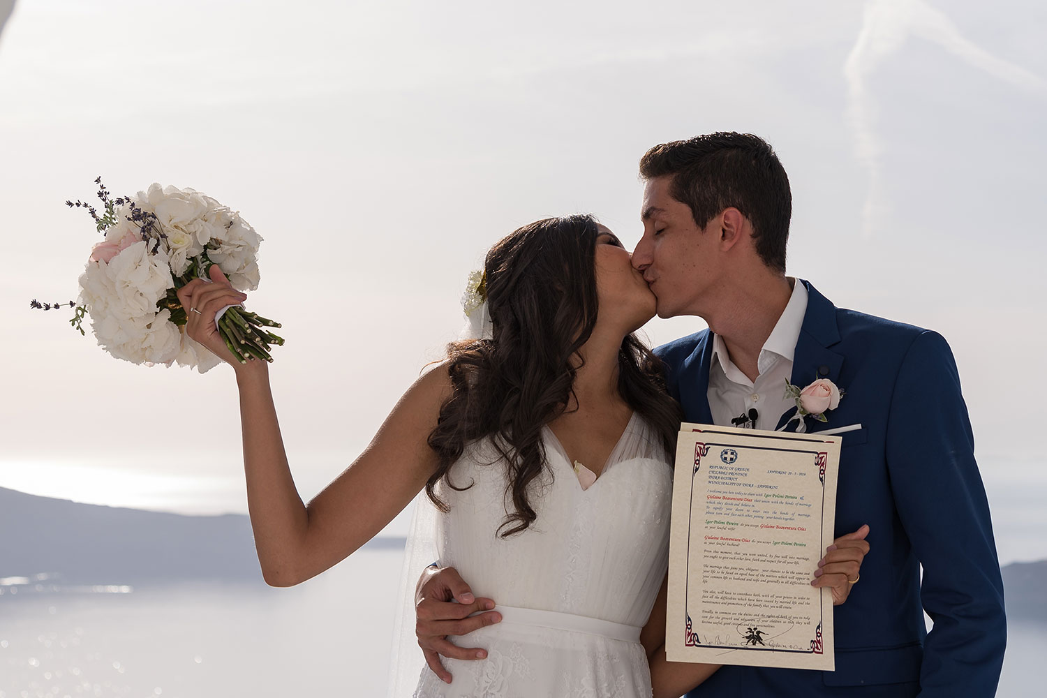 Casamento de Gislaine e Igor em Santorini