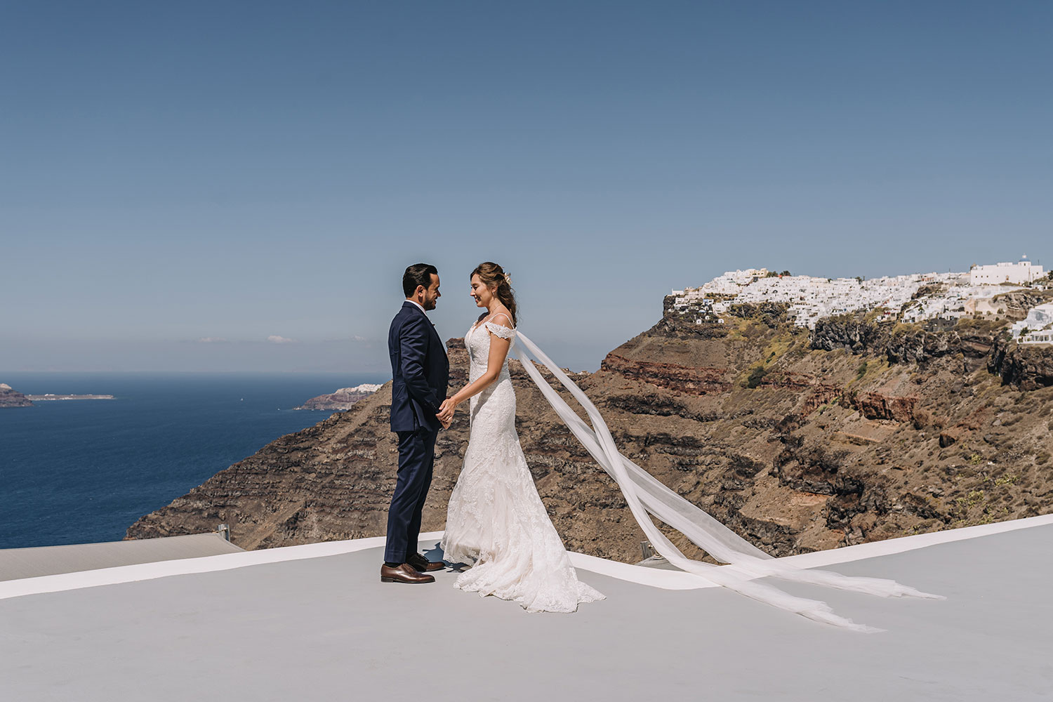 Casamento de Thais e Rodolfo em Santorini