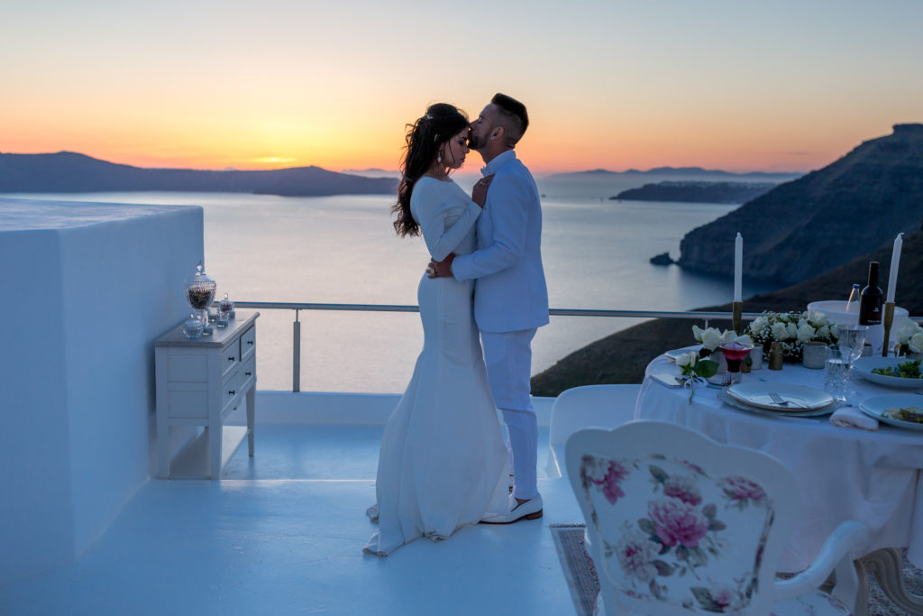 Casamento em Santorini, Grécia