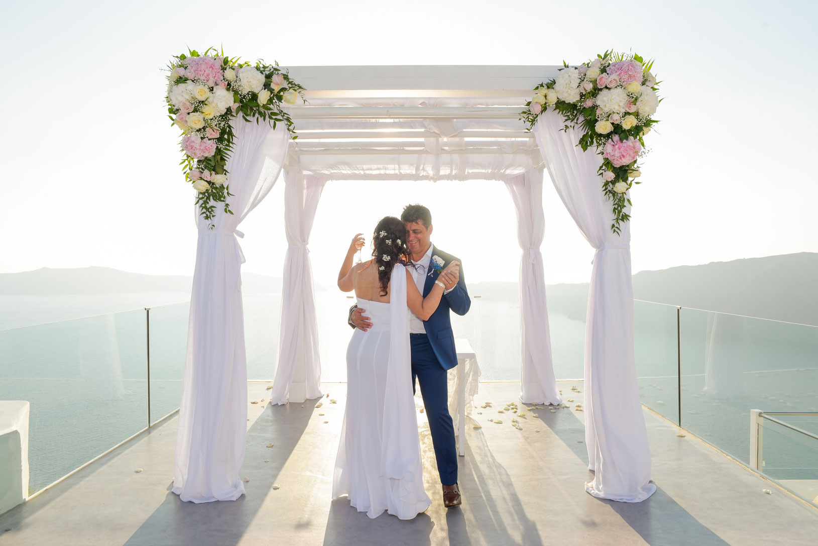 Casamento de Simone e Paulo em Santorini
