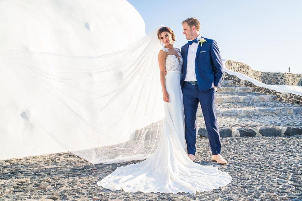 Casamento de Elly e Nick em Santorini