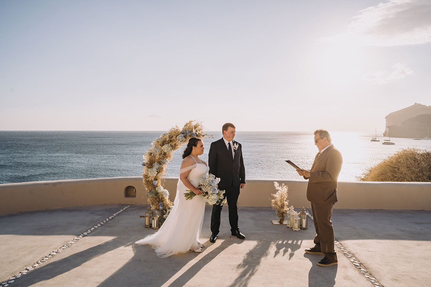 Casamento de Thais e Rodolfo em Santorini