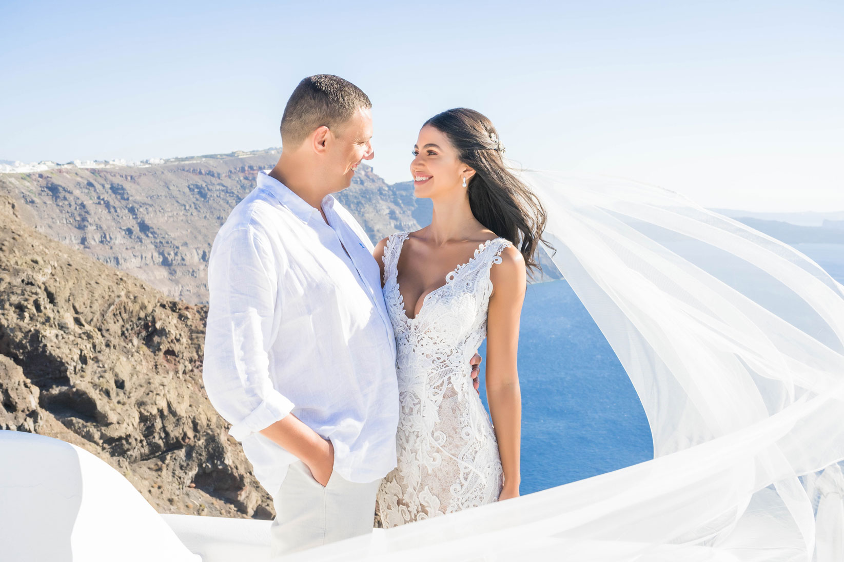 Casamento de Nathane e Vinicius em Santorini