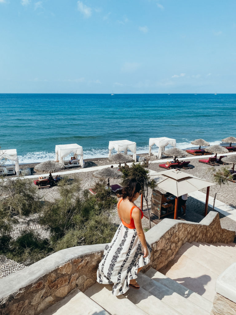 O Verão de 2020 em      Santorini, na Grécia