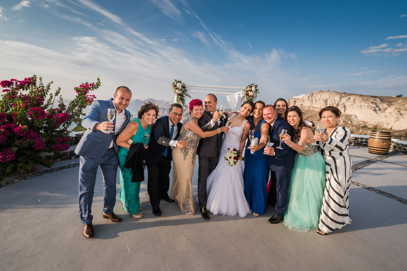 Casamento de Juliana e Antonio em Santorini