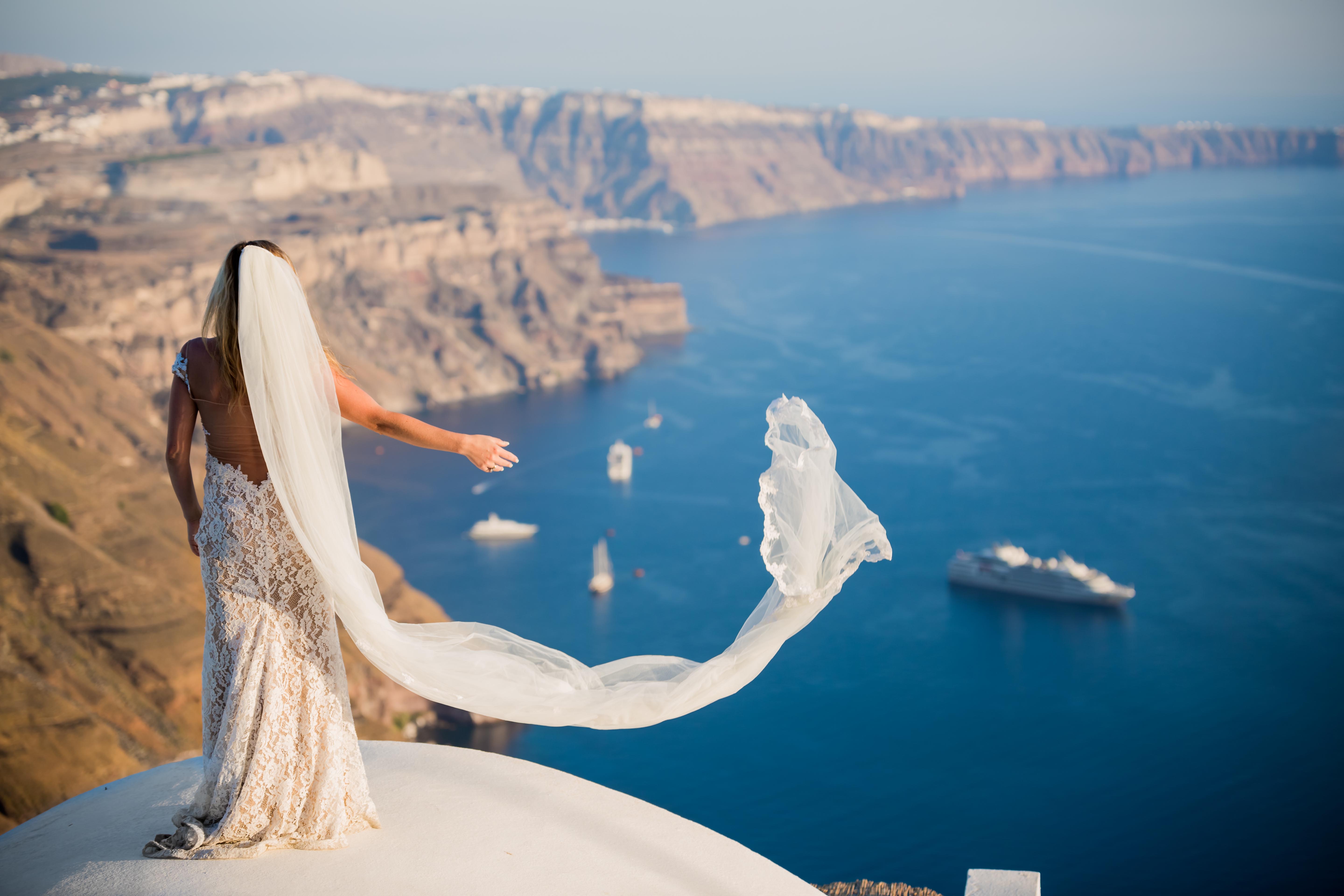 Fotografia do arquivo de Casamento em Santorini