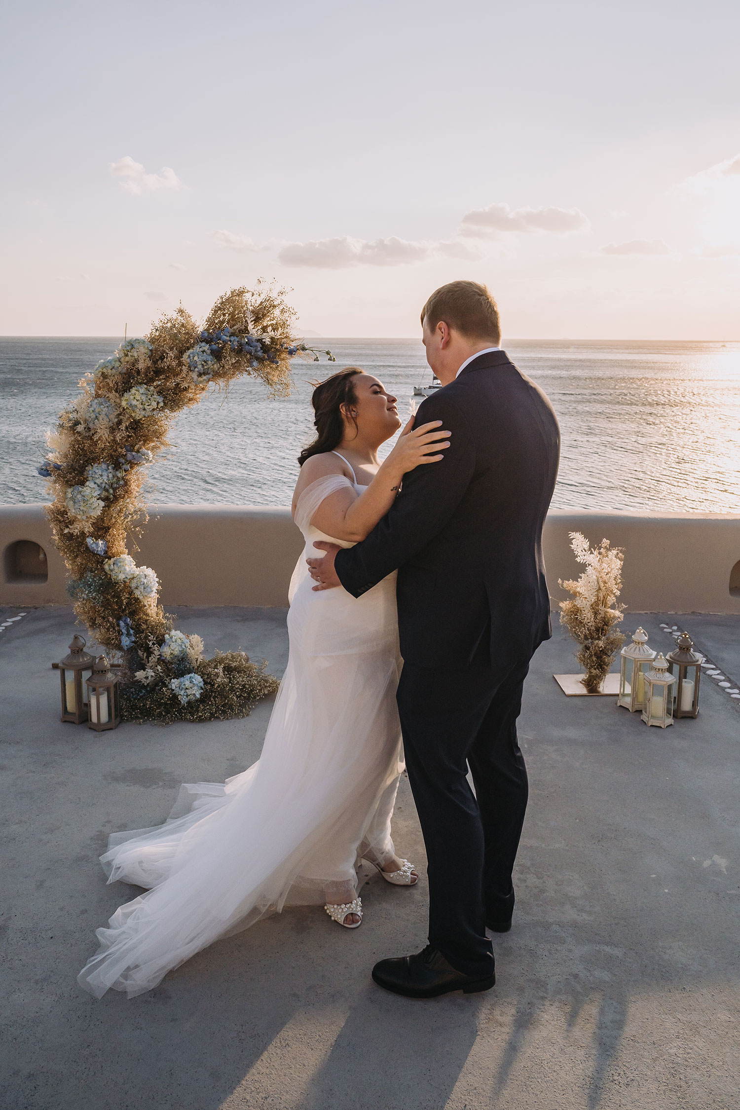 Casamento de Thais e Rodolfo em Santorini