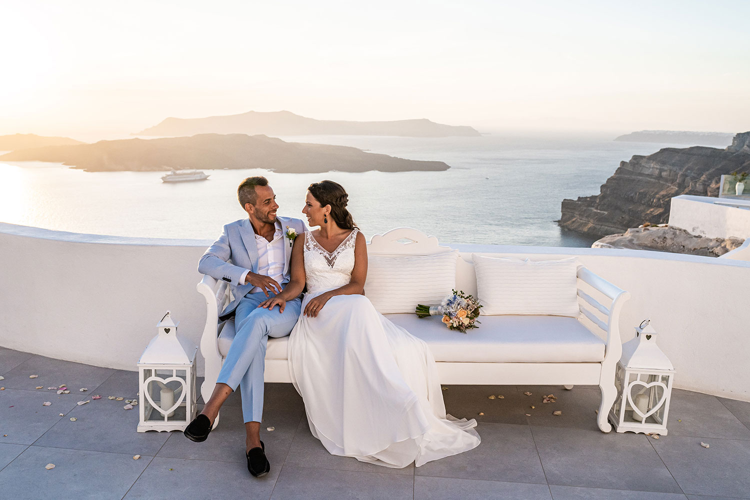 Fotografia do arquivo de Casamento em Santorini