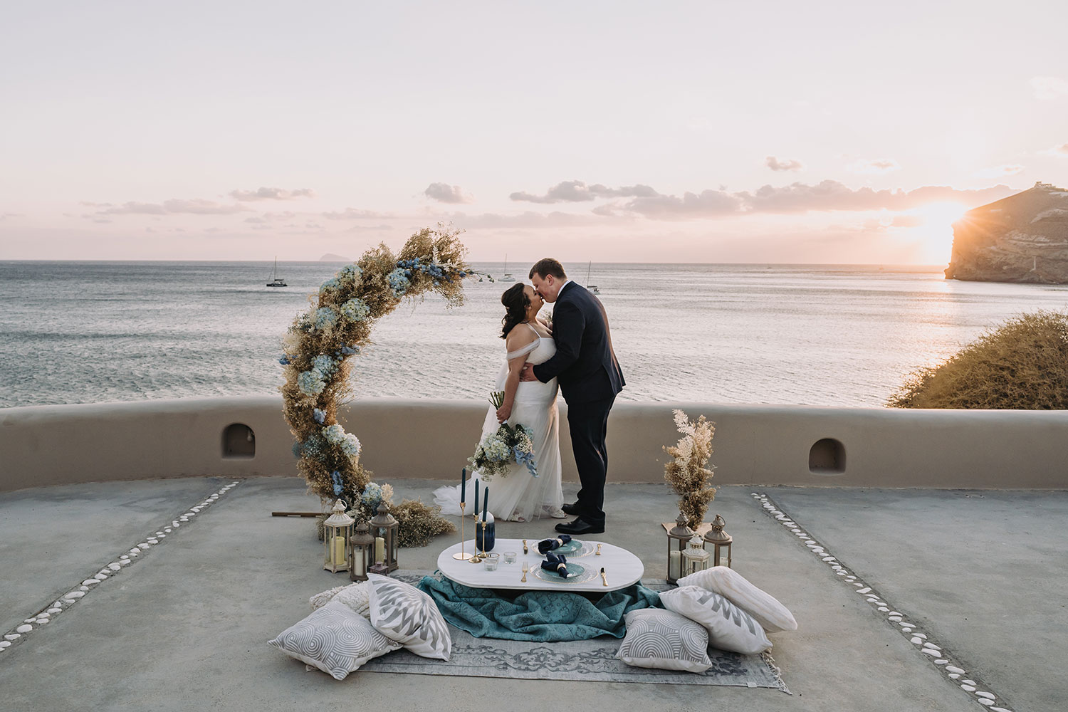 Casamento de Thais e Rodolfo em Santorini