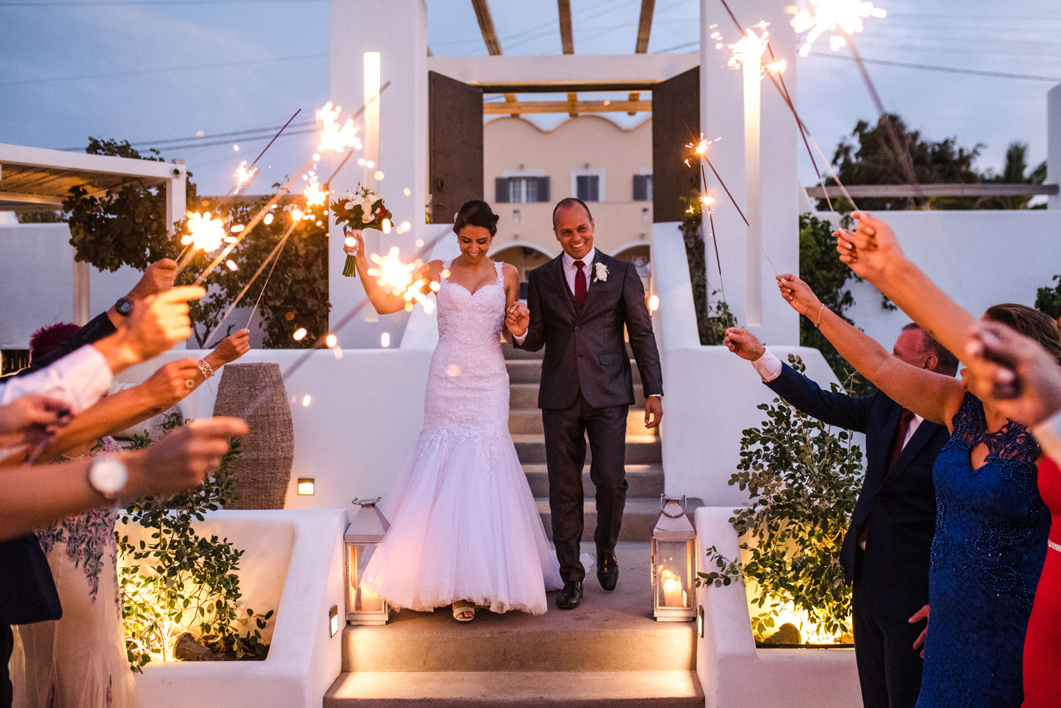 Casamento de Juliana e Antonio em Santorini
