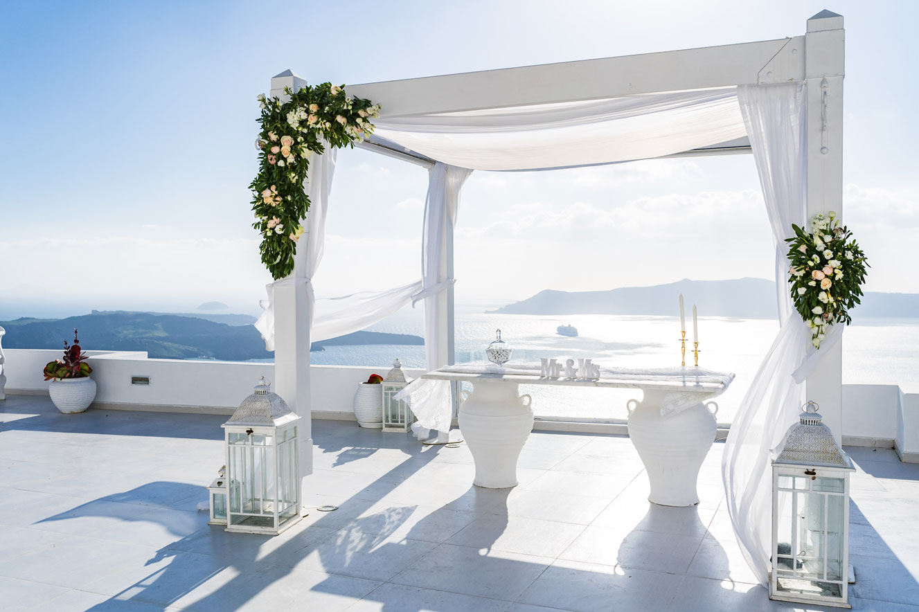 Casamento de Vanele e Alan em Santorini