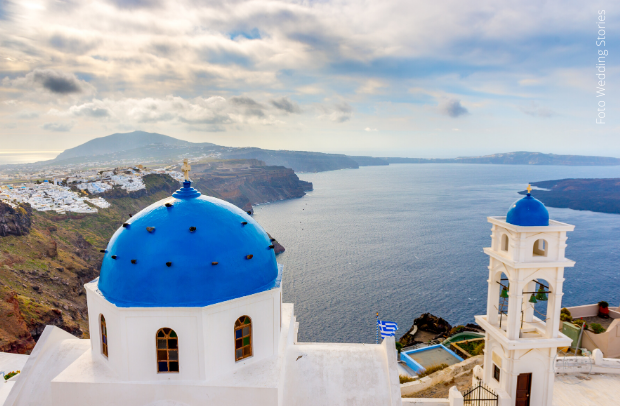 Fotografia do arquivo de Casamento em Santorini