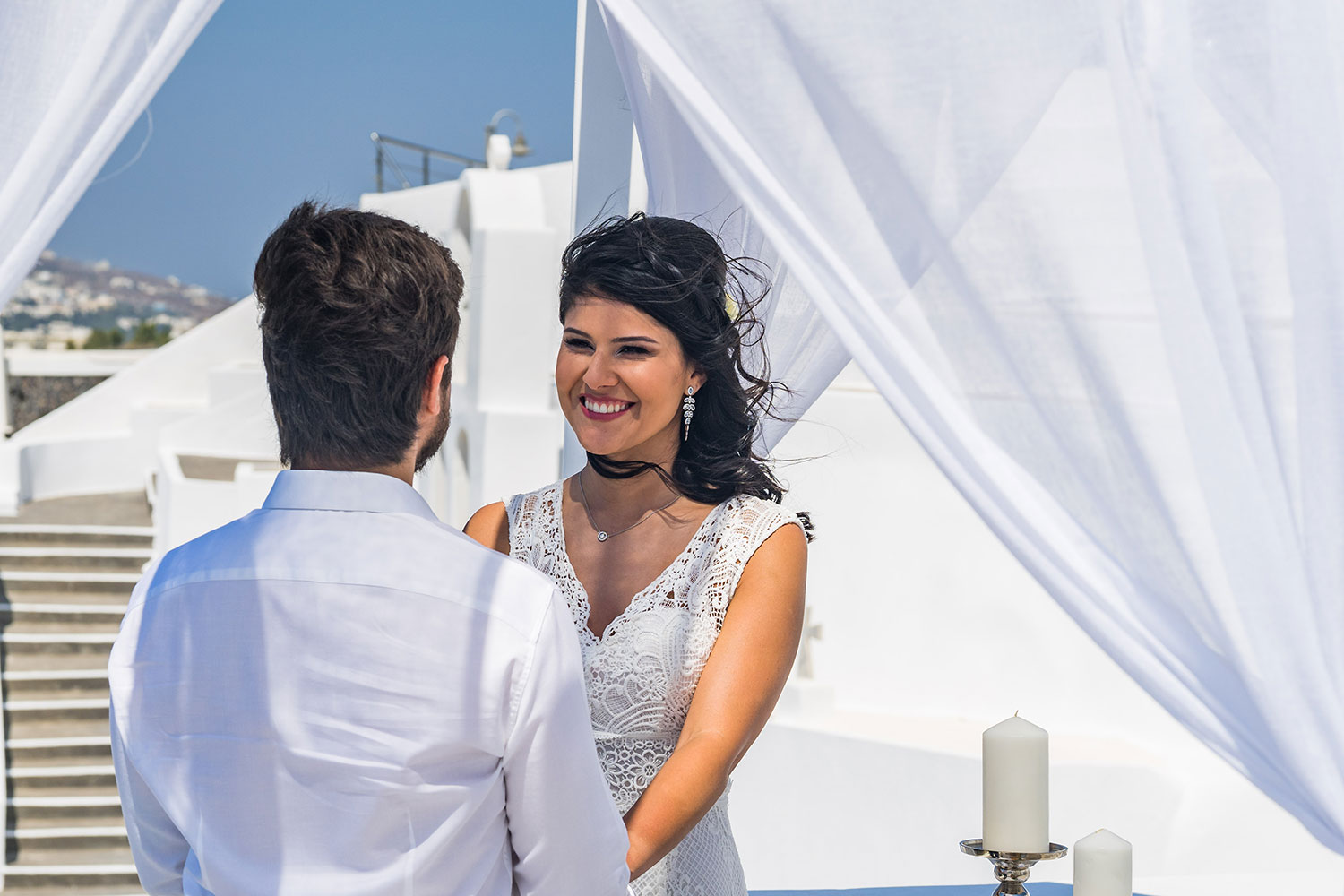 Casamento de Thais e Rodolfo em Santorini