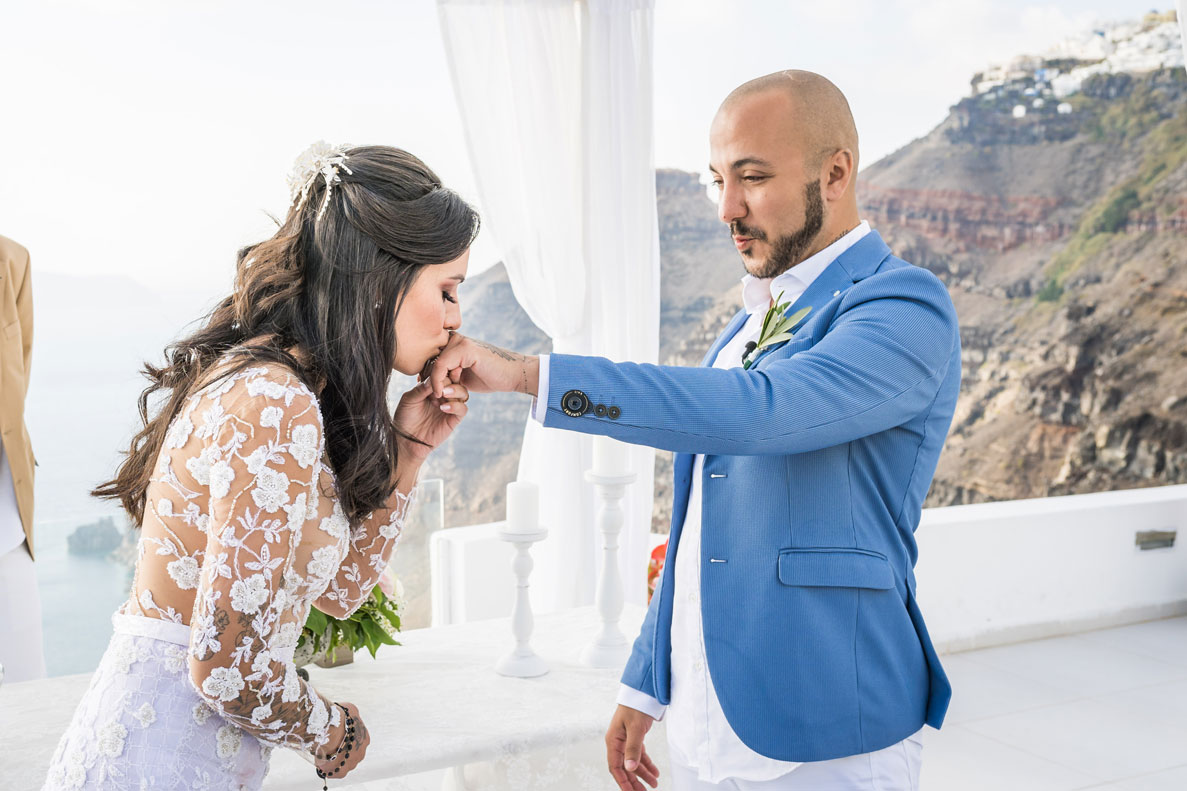 Casamento de Vanessa e Gabriel em Santorini