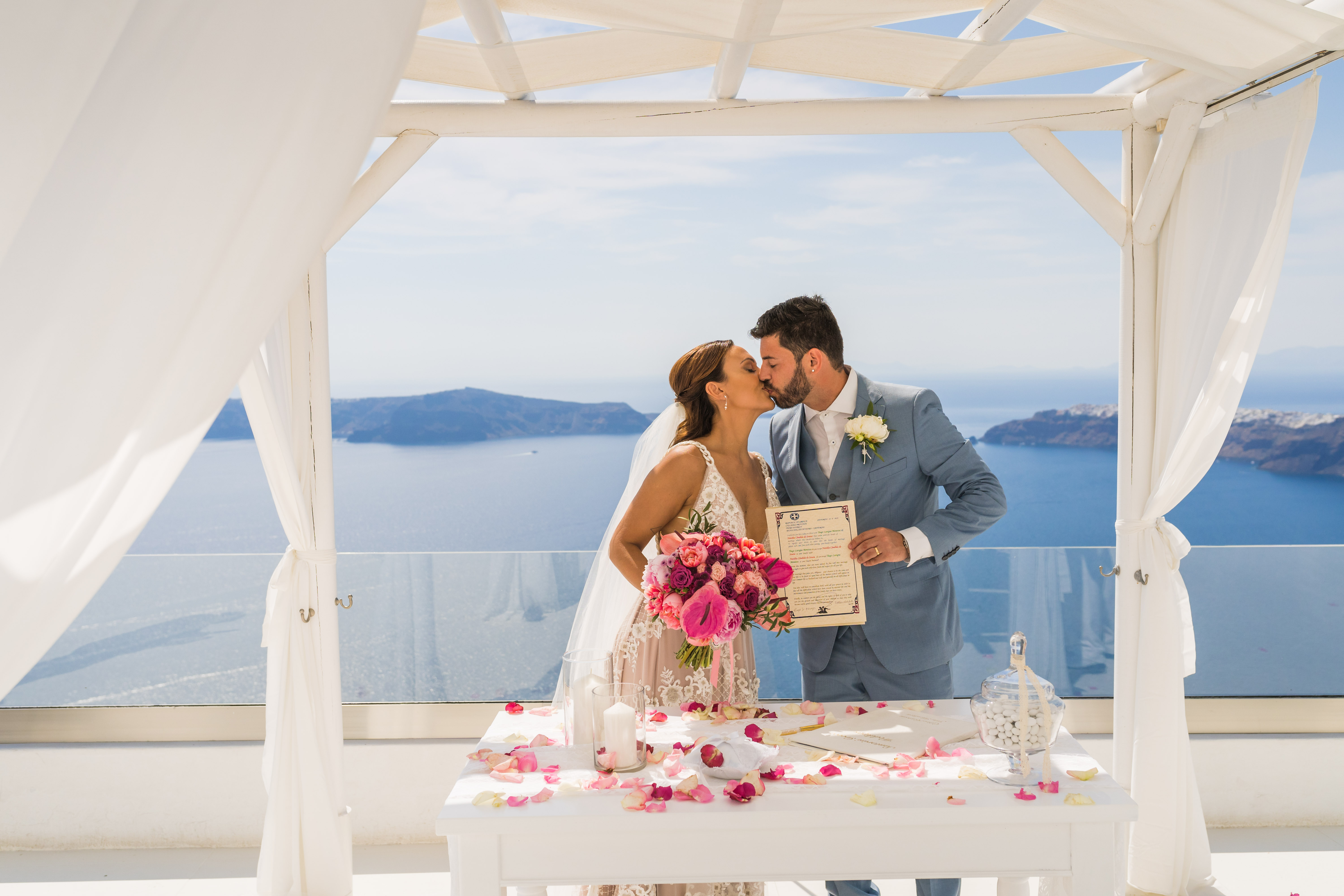 Casamento de Natália e Tiago em Santorini