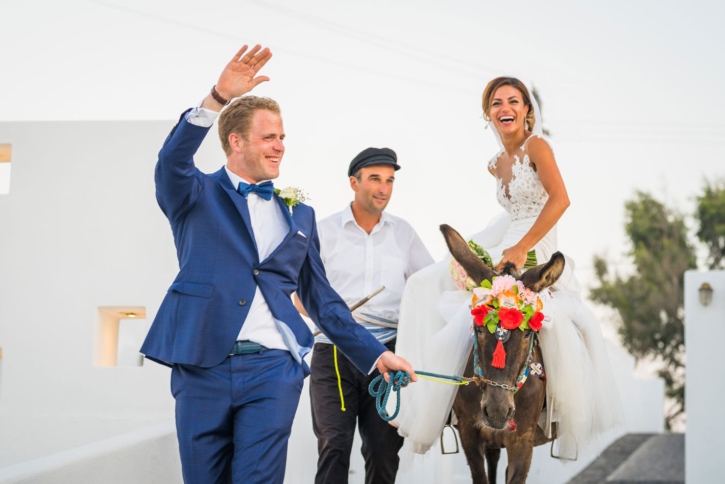 Casamento de Elly e Nick em Santorini