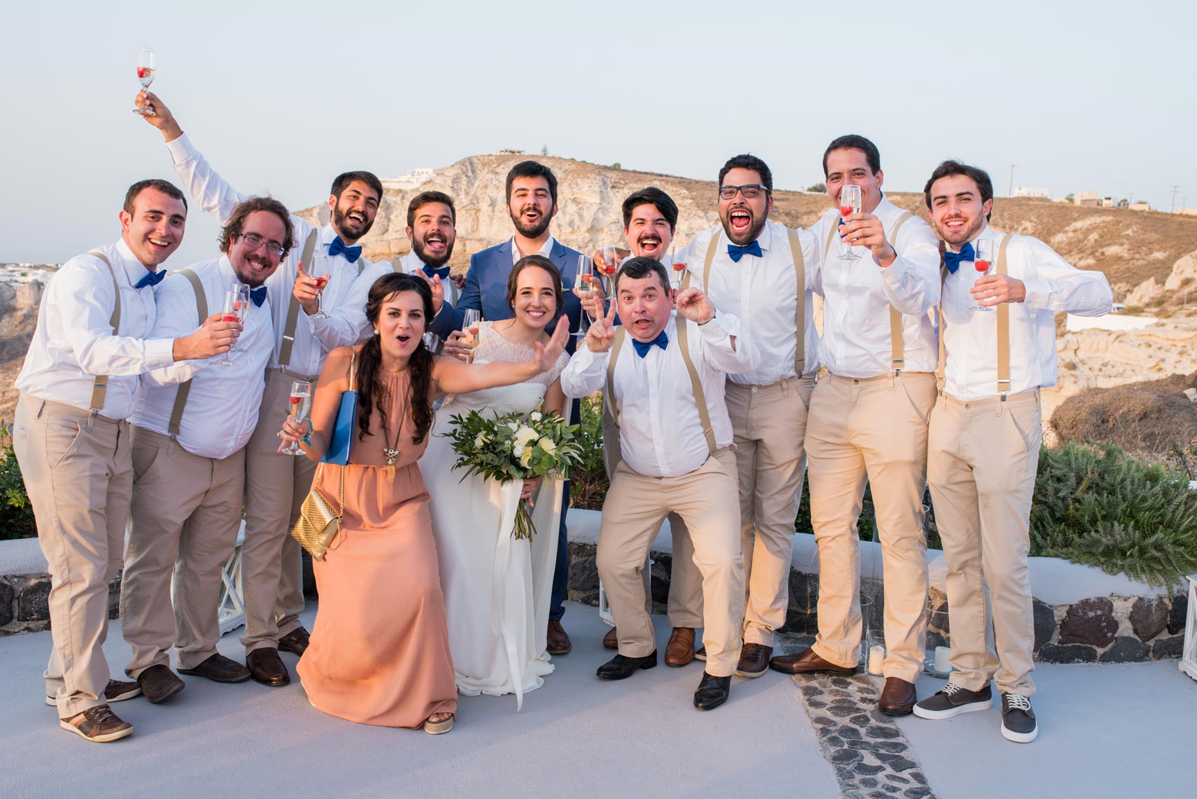 Casamento de Mariana e Stefanos em Santorini
