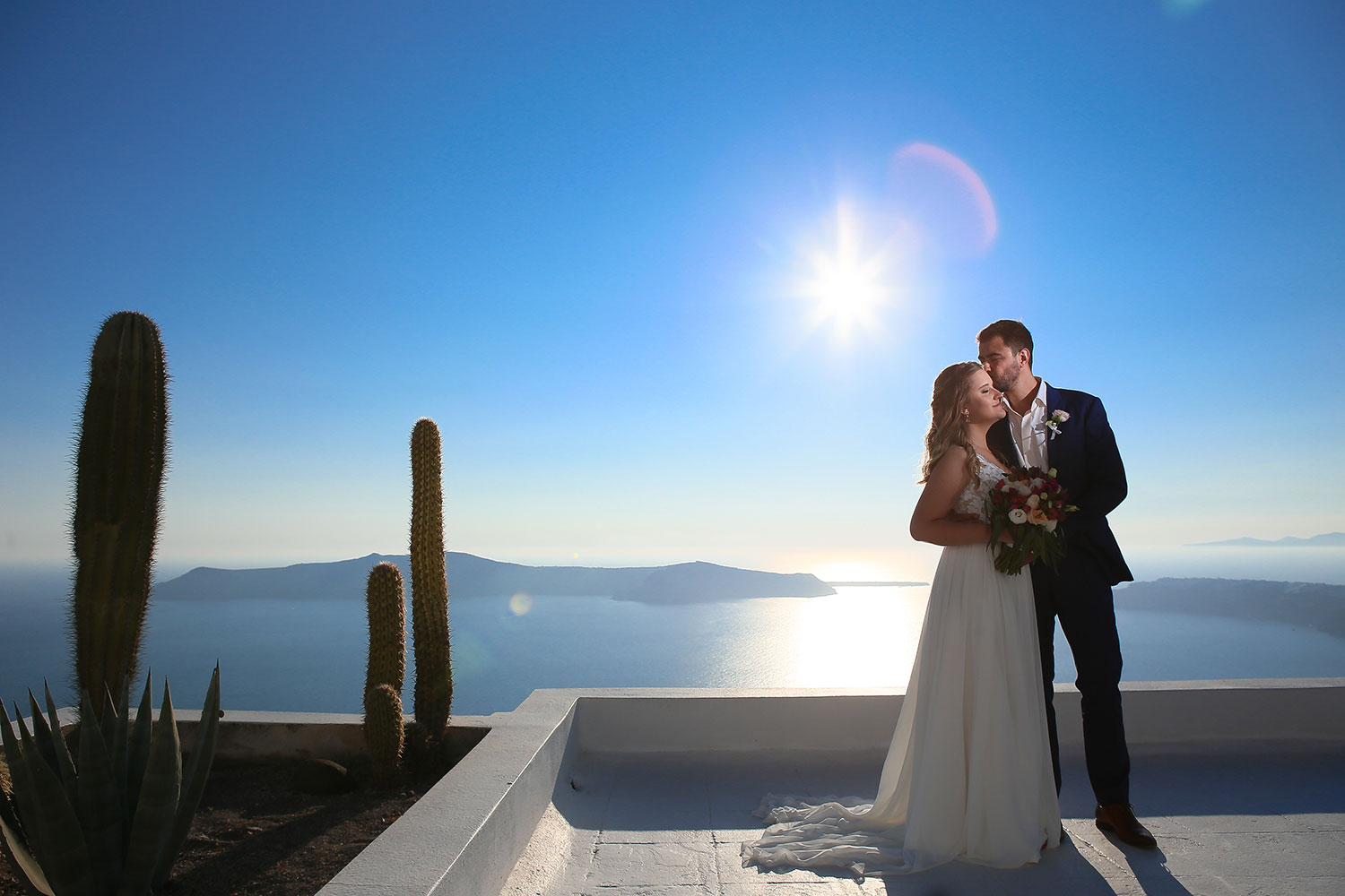 Casamento de Arícia e Daniel em Santorini