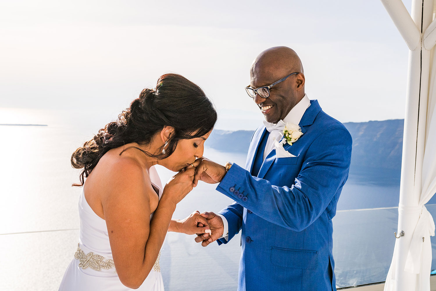 Casamento de Márcia e Arildo em Santorini