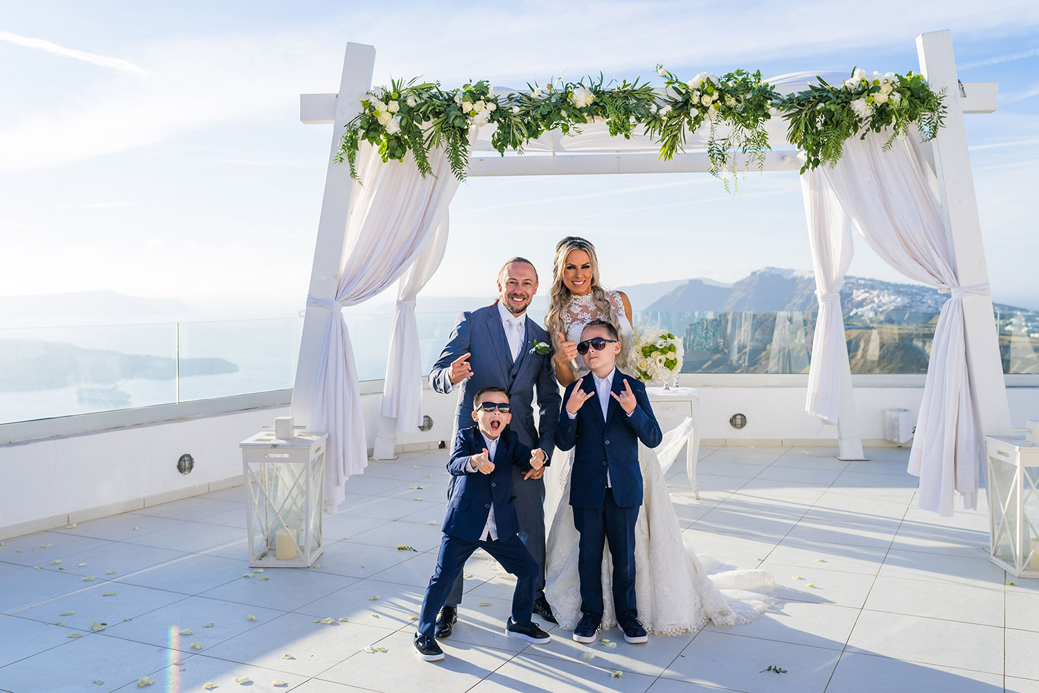 Casamento de Sabrina e Juliano em Santorini