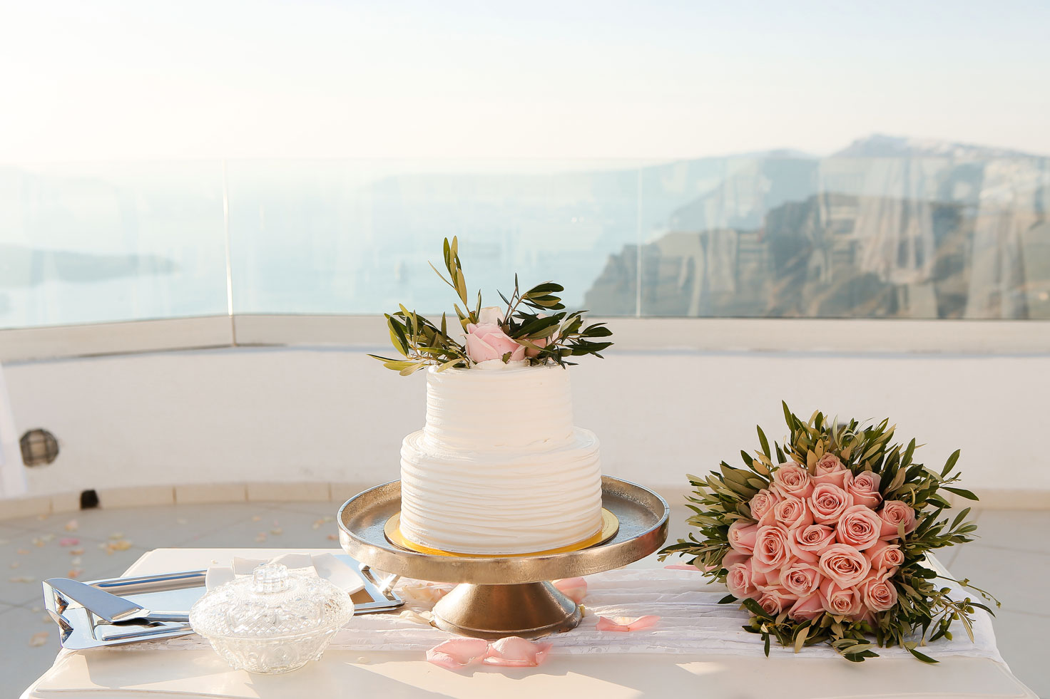 Casamento de Denise e Alessandri em Santorini