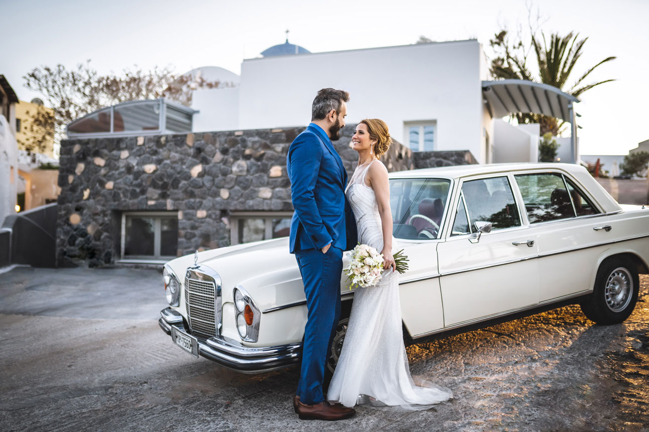 Casamento de Vanele e Alan em Santorini