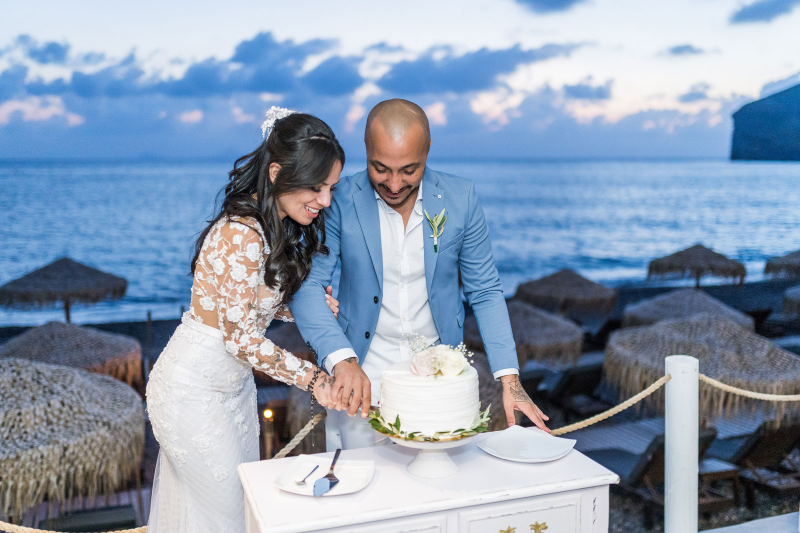Casamento de Vanessa e Gabriel em Santorini