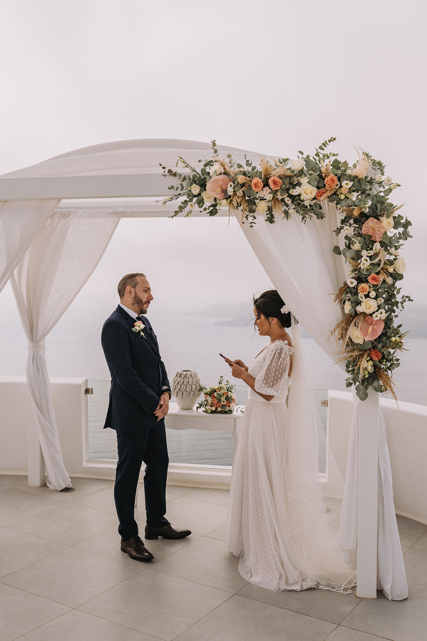 Casamento de Thais e Rodolfo em Santorini