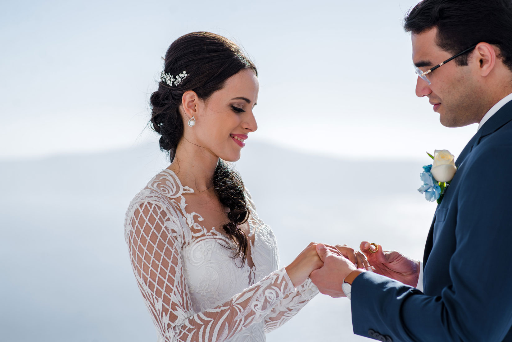 Casamento de Brunna e Rodrigo em Santorini