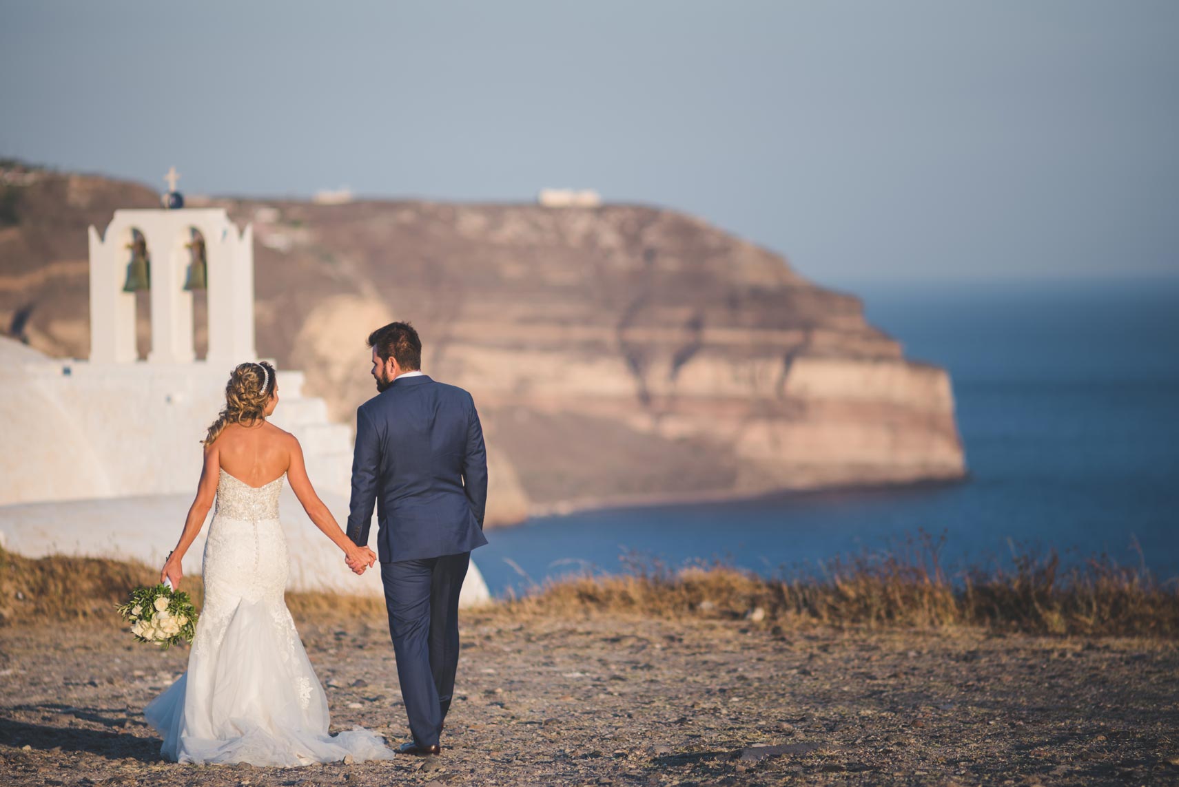 Casamento de Elaine e Ricardo em Santorini
