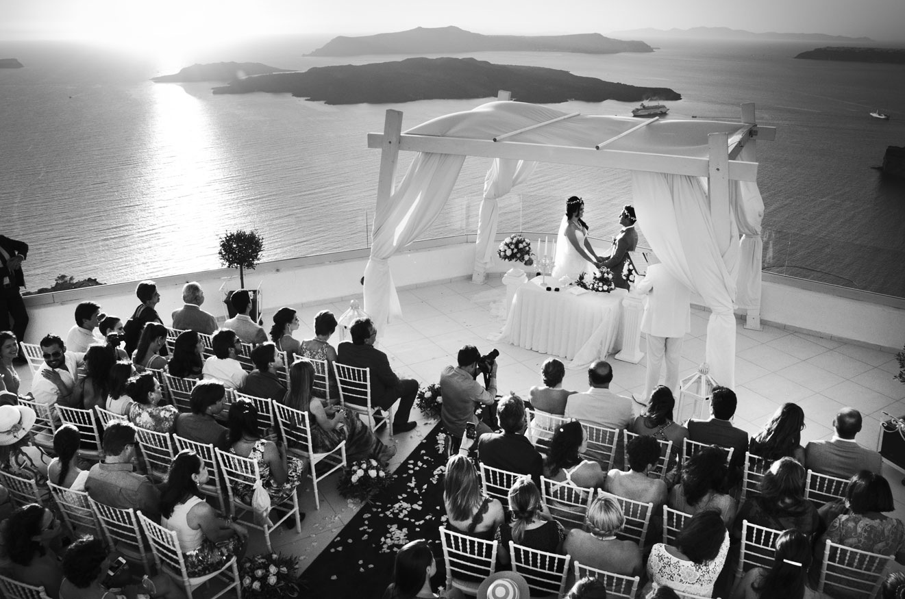 Casamento de Luana e André em Santorini