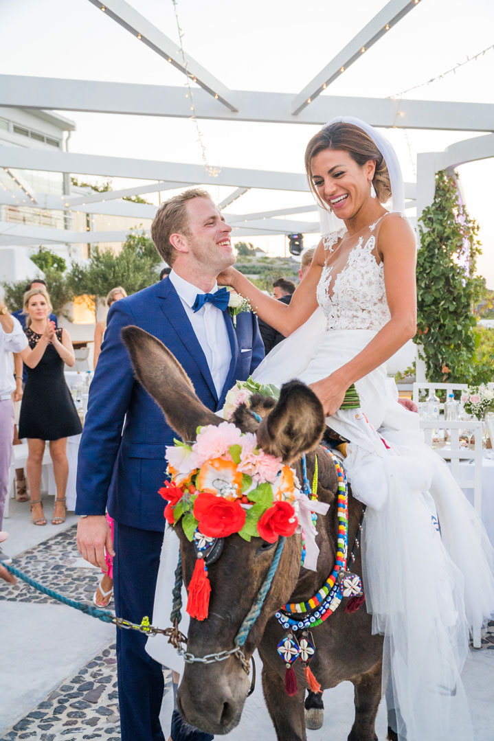 Casamento de Elly e Nick em Santorini