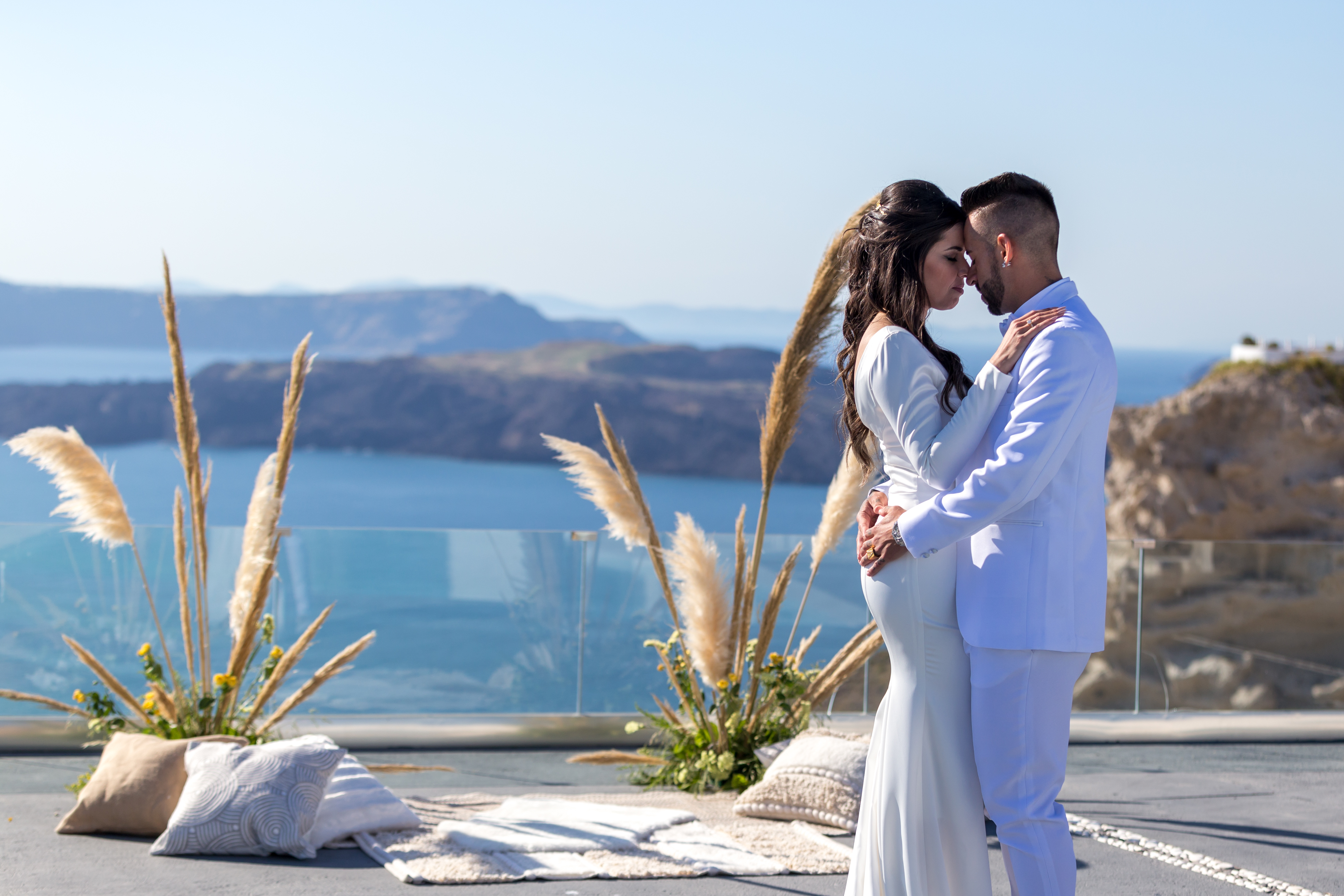 Casamento de Angel e Ricardo em Santorini